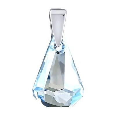 SILVEGO Strieborný prívesok XIRIUS Raindrop Blue Shade so Swarovski Crystals LSW178P