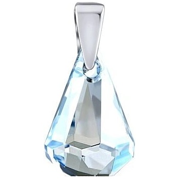 SILVEGO Strieborný prívesok XIRIUS Raindrop Blue Shade so Swarovski Crystals LSW178P