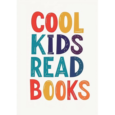 Plagát, Obraz - Cool Kids Read Books, Mathieu, 30 × 40 cm