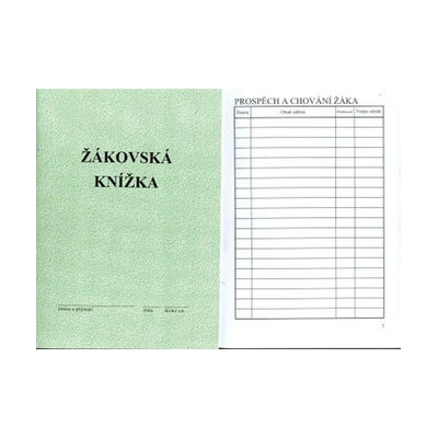 Žákovská knížka ZELENÁ pro 1. a 2. stupeň ZŠ