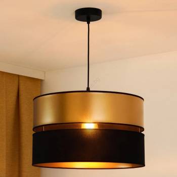 Brilagi - Пендел ROYAL 1xE27/15W/230V Ø 40 см черен/златист (BG0994)