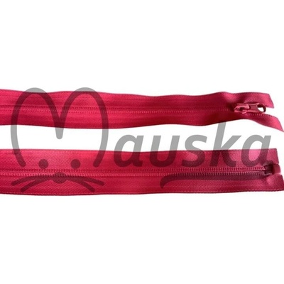 Zip spirálový voděodolný bundový 5mm dělitelný délka 50 cm - RŮŽOVÁ MALINOVÁ