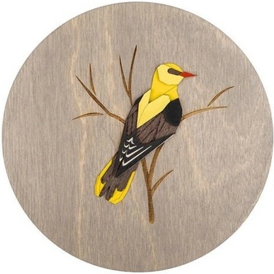 BeWooden Dřevěný obraz Žluva