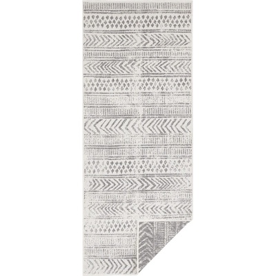 Hanse Home Сив и кремав килим за открито , 80 x 350 cm Biri - NORTHRUGS (103862-80x350)