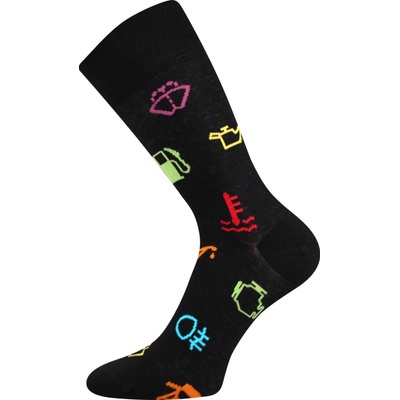 Lonka Twidor trendy ponožky 3 páry signály