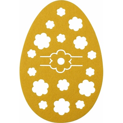 Mybesthome Velikonoční prostírání pod příbory EGG žlutá 15x21 cm