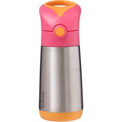 b.box Termoska na pití s brčkem 500 ml Strawberry Shake
