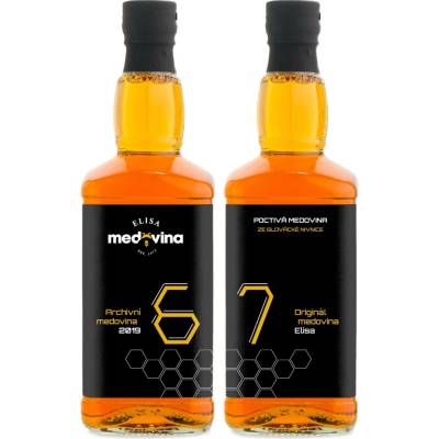 Medovina Elisa dárek k 67. narozeninám 11% 2 x 0,5 l