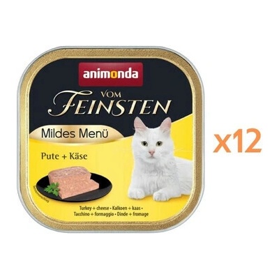 Animonda Vom Feinsten Mild Menue Morčacie a syrové paštéty 12x100 g