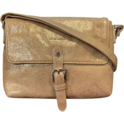 David Jones dámská crossbody kabelka slim 7052-1 GOLD zlatá