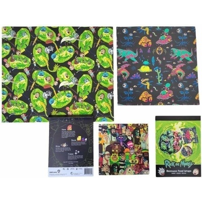 Rick & Morty Voskovaný ubrousek - Set 3 ks