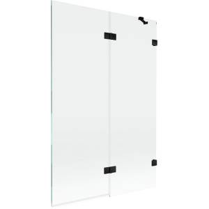 Mexen Lunar параван за баня 2-крилен десен 120 x 150 см, прозрачeн, черeн - 897-120-100-70-00-P (897-120-100-70-00-P)