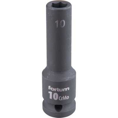 Fortum машинна (ударна) муфа 1/2", 10 mm, L 78 mm, почернена, FORTUM