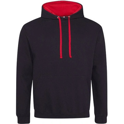 Just Hoods Unisex mikina s kapucňou JH003 Jet Black