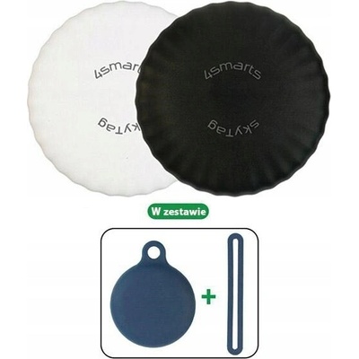 Bluetooth lokalizační čip 4smarts Location Finder SkyTag Slim Set of 2 black, white (540549) – Zboží Živě