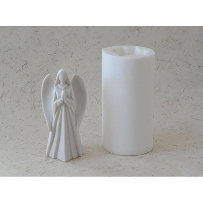 Silikonová forma - Anděl bílý 1 - 75 x 67 x 155 mm