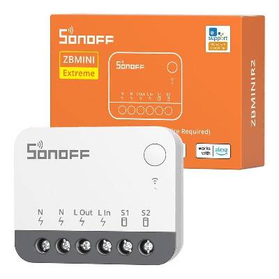 Chytrý spínač ZigBee Sonoff ZBMINIR2 – kompaktní design, 10A