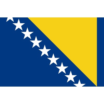 Bosna a Hercegovina vlajka - 60 x 90 cm - tunel, karabina