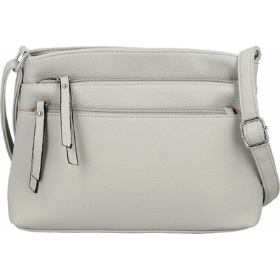 Stylová dámská koženková crossbody kabelka Lumi šedá