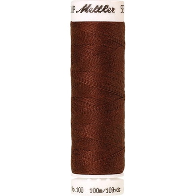 Nitě SERALON 100m na univerzální šití, polyester AMANN Mettler - více barev 6677: 0196 rezavá hnědá