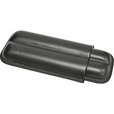 Angelo pouzdro na 2 doutníky Etue černé kožené 16 cm 18 mm