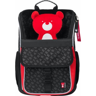 Baagl aktovka ZIPPY TERIBEAR čierna červená