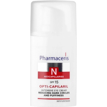 Pharmaceris N-Neocapillaries Opti-Capilaril oční omlazující krém proti otokům a tmavým kruhům SPF 15 Smoothing Wrinkles 15 ml