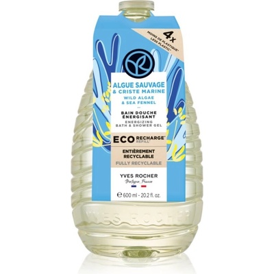 Yves Rocher Bain de Nature sprchový gél náhradná náplň Wild Algae & Sea Fennel 600 ml