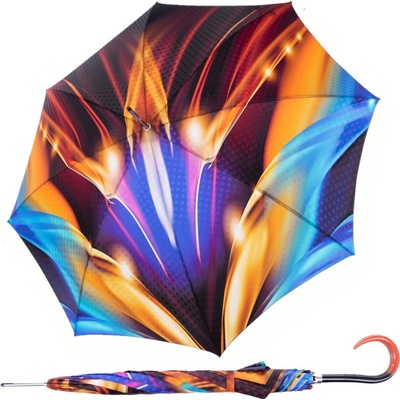 Doppler 12019-106-20 Elegance Boheme Flame dámský luxusní deštník s abstraktním potiskem plamenů vícebarevný