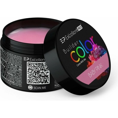 Excellent Pro stavební gel s tekutou pamětí na nehty Pastel Baby Pink 15 g