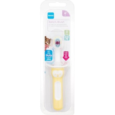 MAM Baby´s Brush 6m+ Yellow Четка за зъби