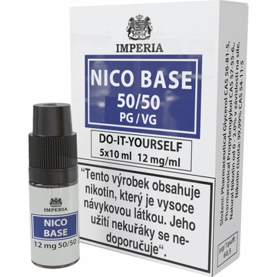 Imperia Nico Base Fifty PG50/VG50 12mg 5x10ml