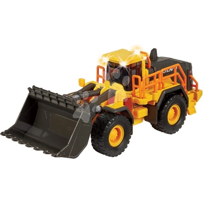 Majorette Nakladač Volvo Wheel Loader 21 cm délka se zvukem a světlem a pohyblivými částmi
