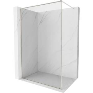 Mexen Kioto-F душ панел Walk-in с рамка 125 x 202 см, прозрачен 8 мм, матиран никел - 800-125-104-97-00 (800-125-104-97-00)