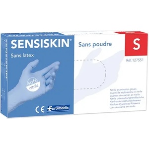 Profod PD-NT-PWF/S (127551 Sensiskin) Rukavice nitril modré nepudr 100 ks S (prof_2555)