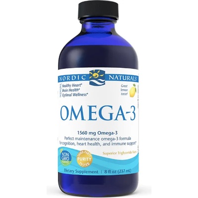 Nordic Naturals Omega, 1560 mg, Лимон, 237 ml