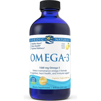 Nordic Naturals Omega, 1560 mg, Лимон, 237 ml