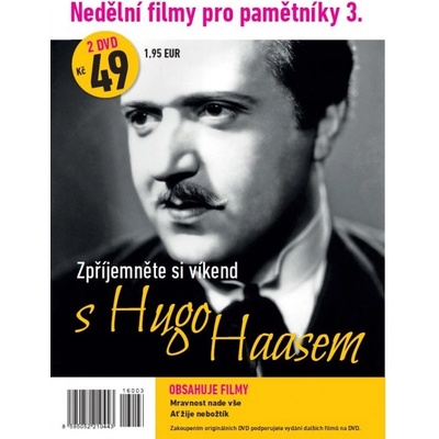 Nedělní filmy pro pamětníky 3. - Hugo Haas - 2 DVD pošetka