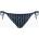 Tommy Hilfiger Cheeky String Бански костюм Долна част със странична връзка Печат на флаг верижка dark night navy