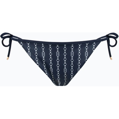Tommy Hilfiger Cheeky String Бански костюм Долна част със странична връзка Печат на флаг верижка dark night navy