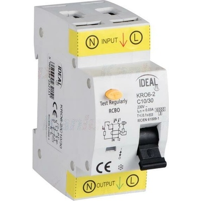 Kanlux 2P C 10A 0,03A typ AC KRO6-2/C10/30 23215