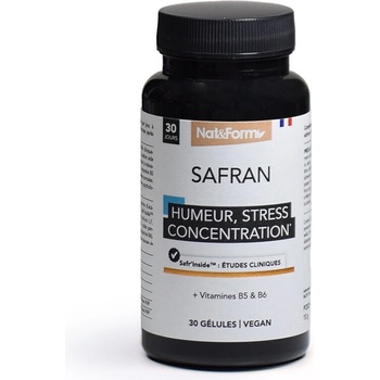 Nat&Form Шафран 30 mg + Витамин B5 и B6 - Емоционален баланс и спокойствие, 30 капсули (028869 (NUTR-SAF))