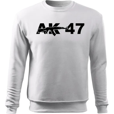 DRAGOWA мъжки суитшърт ak-47, бял, 300г/м3 (5409)