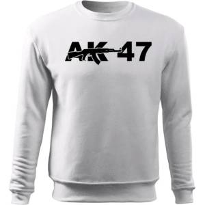 DRAGOWA мъжки суитшърт ak-47, бял, 300г/м3 (5409)