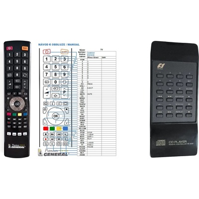 GENERAL SANSUI RS-1030, CD-X301i - съвместимо дистанционно управление на марката General (RS-1030, CD-X301i)