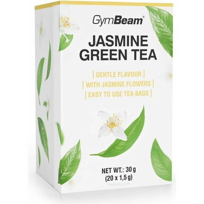 GymBeam Jazmínový zelený čaj 20 x 1,5 g