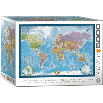 EUROGRAPHICS Mapa světa 5000 dielov