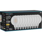 Mexen Vintis 10x LED филаментна крушка E27, G125, 12W, Топла - 2700K, 1560 lm, прозрачна (L158-E27-1227-00x10)