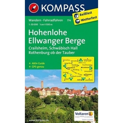Kompass Karte Hohenlohe Ellwanger Berge