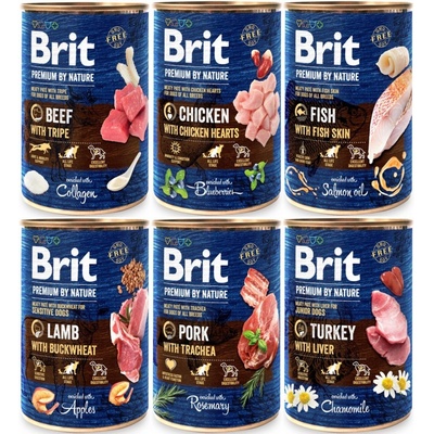 Brit Premium by Nature Dog Mix 6 x 400 g